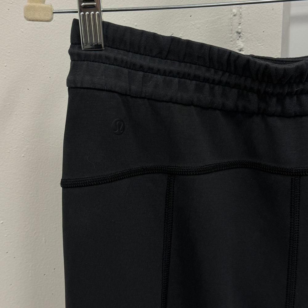 Lululemon Softstreme High-Rise‎ Pant Regular Sz 6 Black Charcoal Wide Leg - Picture 8 of 16